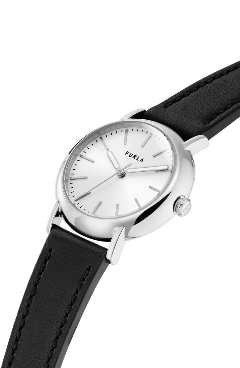 Furla Easy Shape Leather Strap Watch, 32mm, Alternate, color,