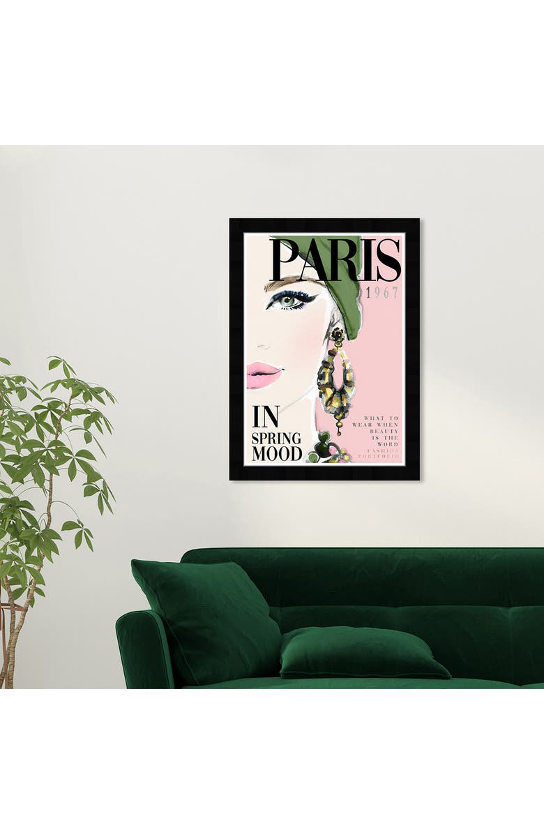 Wynwood Studio Wynwood 'Cover Paris' Framed Wall Art, Alternate, color, Green