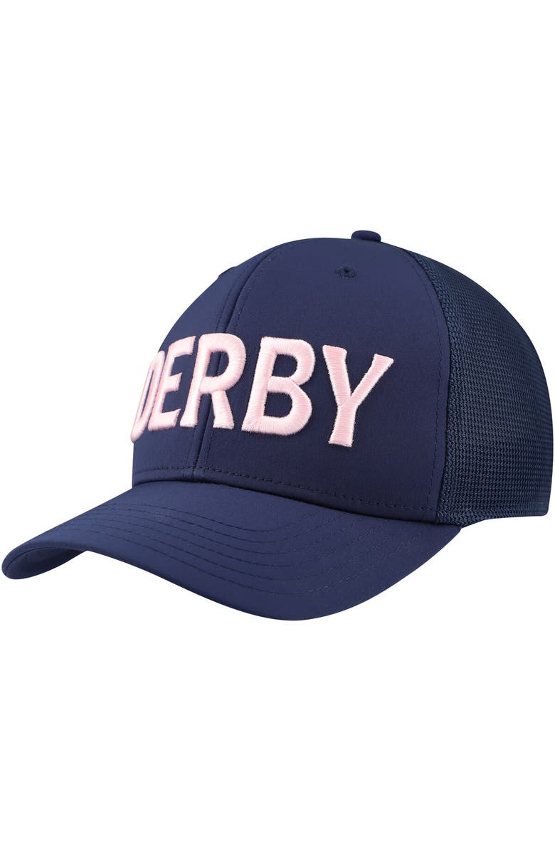 vineyard vines Men's Vineyard Vines Navy Kentucky Derby Trucker Adjustable Hat, Main, color, 