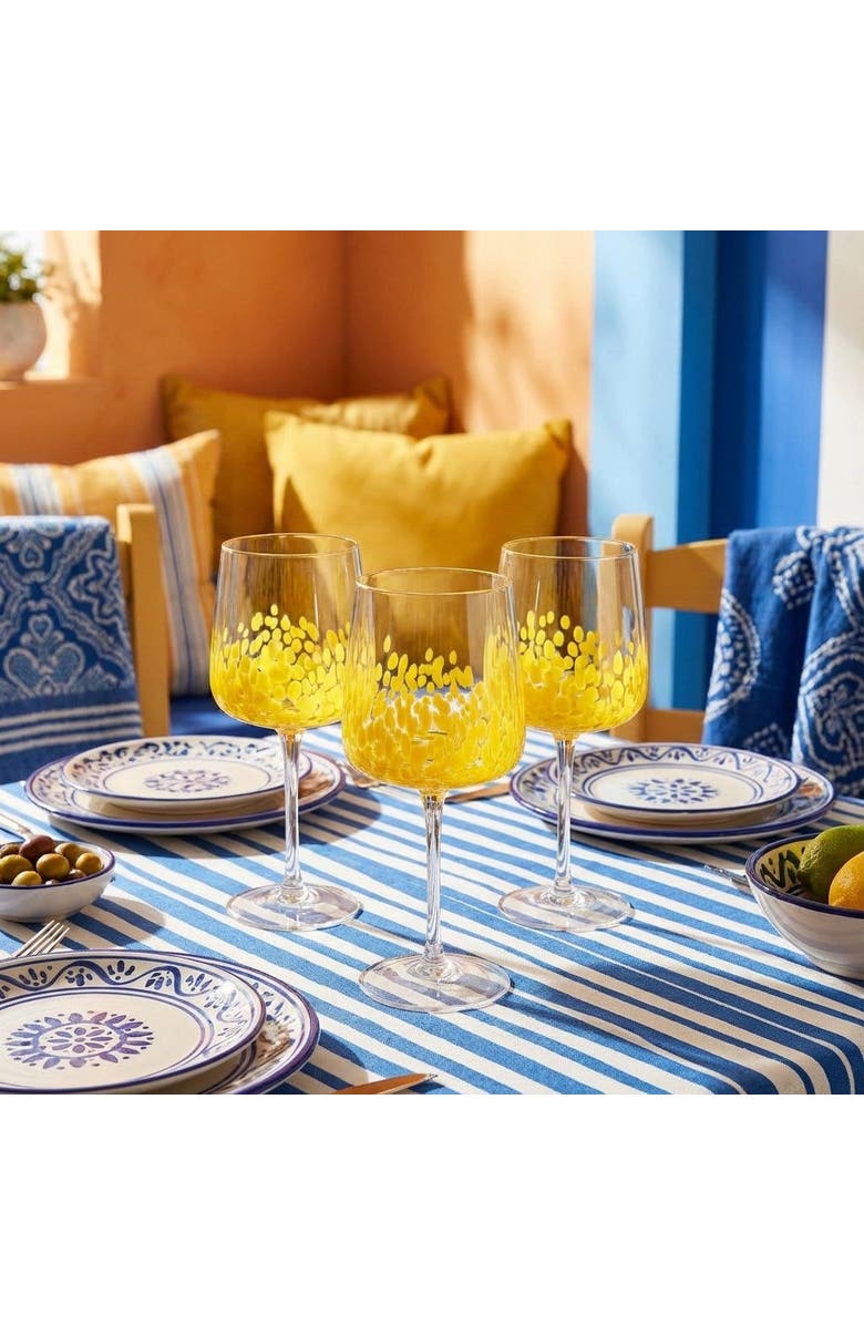 Zsa Zsa Zsu Henan Wine Glass 16 Oz. Set Of 3, Alternate, color, Clear