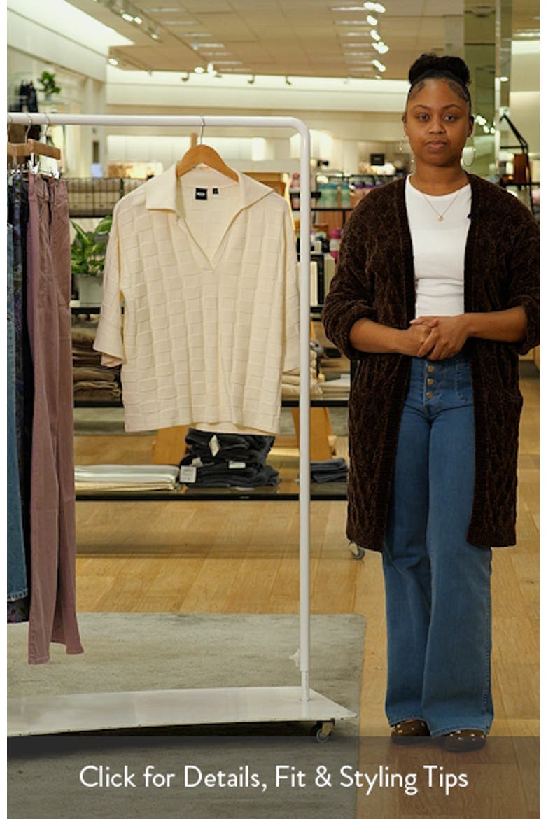 Fapavero Basket Weave Texture Sweater video