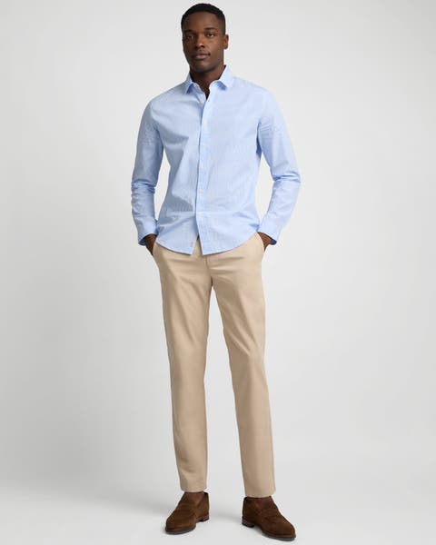 Poplin Button Down Long Sleeve Shirt