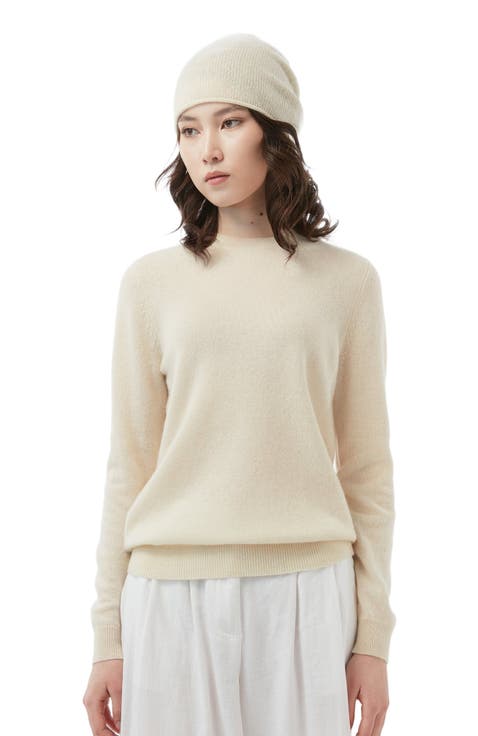 $99 Cashmere Hat & Sweater Set