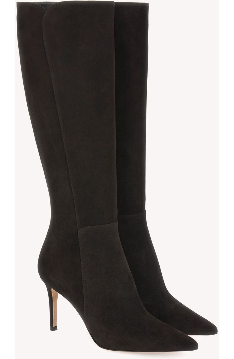 Gianvito Rossi Levy Boot, Alternate, color, Brown Suede Leather