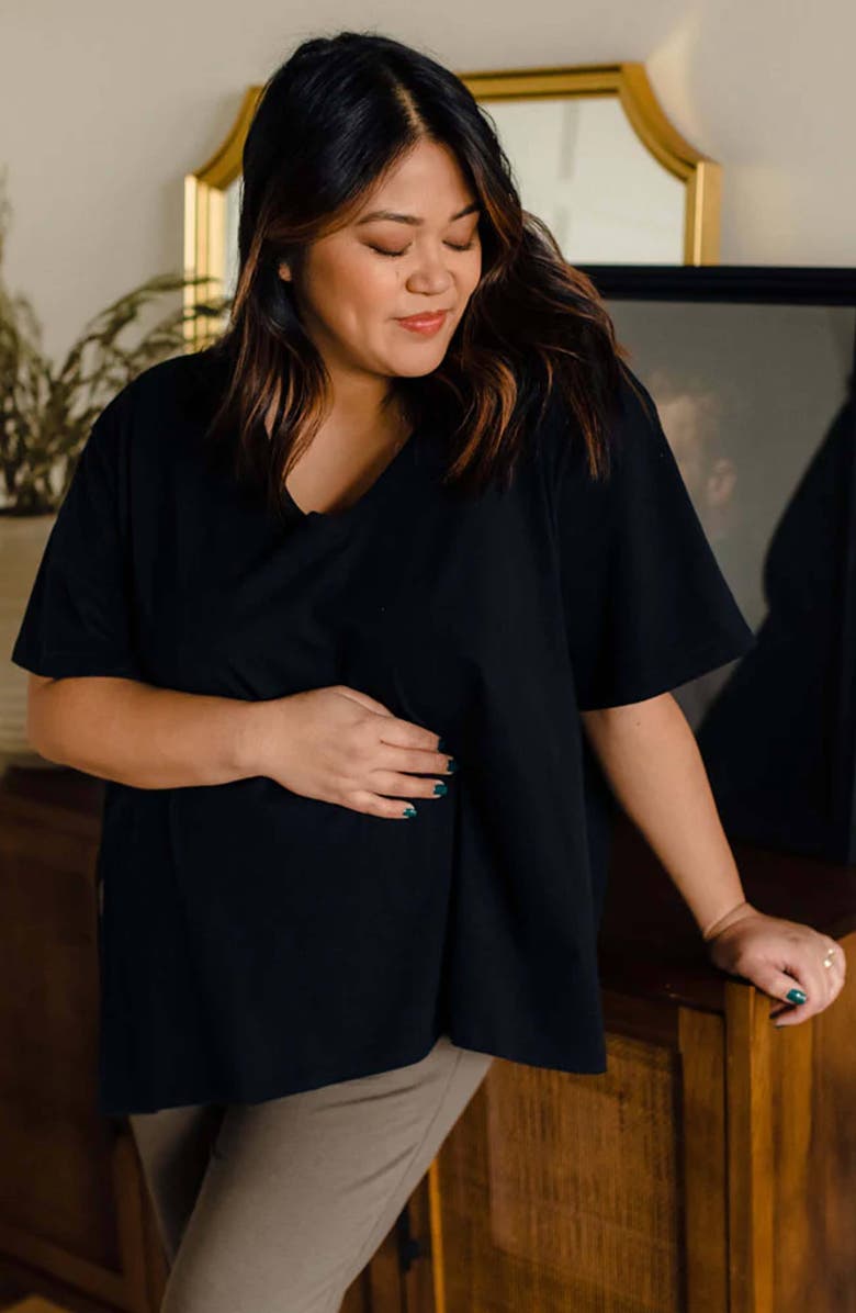 Of an Origin Everywhere Nursing & Maternity V-Neck Tee  The Bold Collection, Alternate, color, 