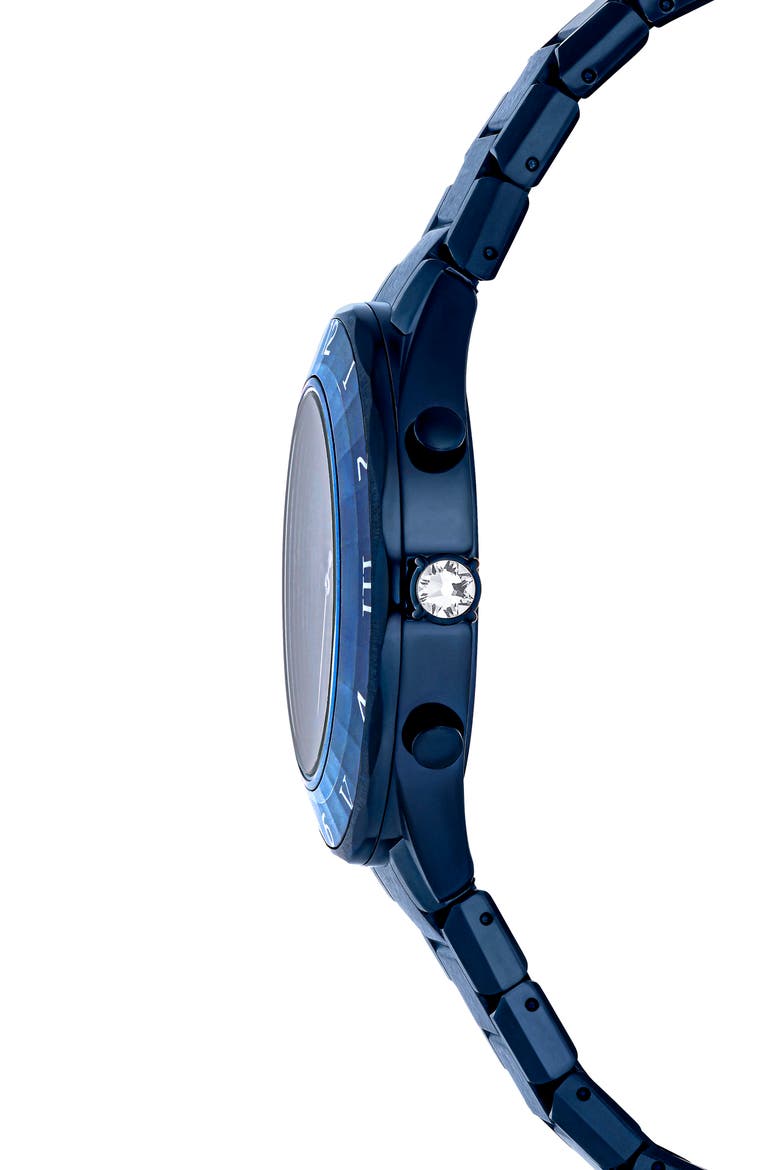 Dextera Chronograph Bracelet Watch, 40mm, Alternate, color, BLUE