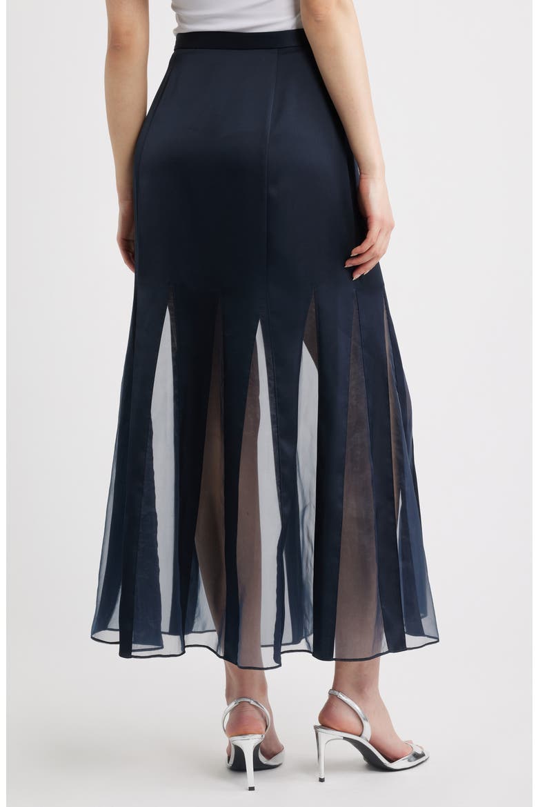 Layered Slip Skirt, Alternate, color, SKY CAPTAIN
