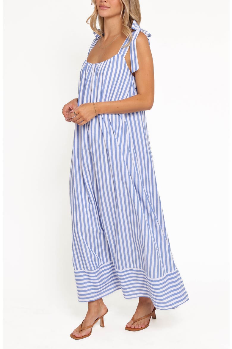 Amber Striped Cotton Maxi Dress, Alternate, color, NAVY WHITE STRIPE