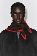 COS Contrast-tipped Merino Wool Triangle Scarf