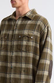 Rhude Aviano Plaid Flannel Cargo Shirt