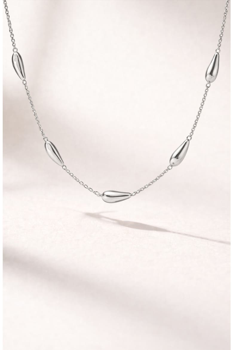 Eos Flow Necklace in Silver, Alternate, color, Silver
