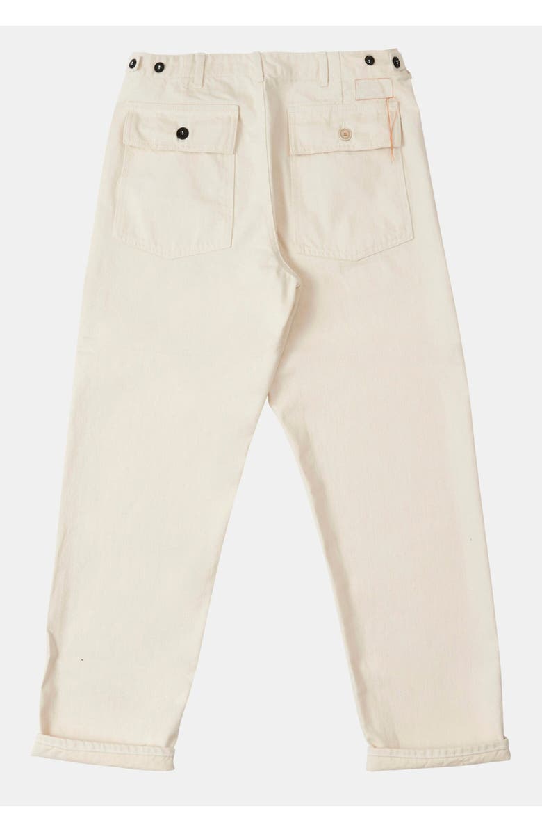 Fortela NewFatigue Military Style Cotton Trousers, Alternate, color, White