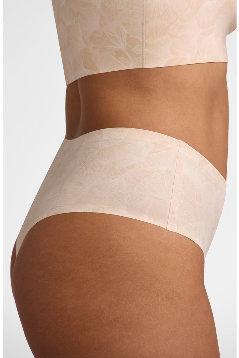 High Waist Thong, Alternate, color, CHAMPAGNE GINGKO