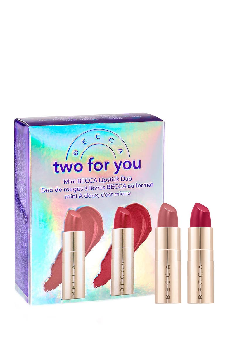 BECCA Cosmetics Two For You Mini Lipstick Duo, Main, color, 