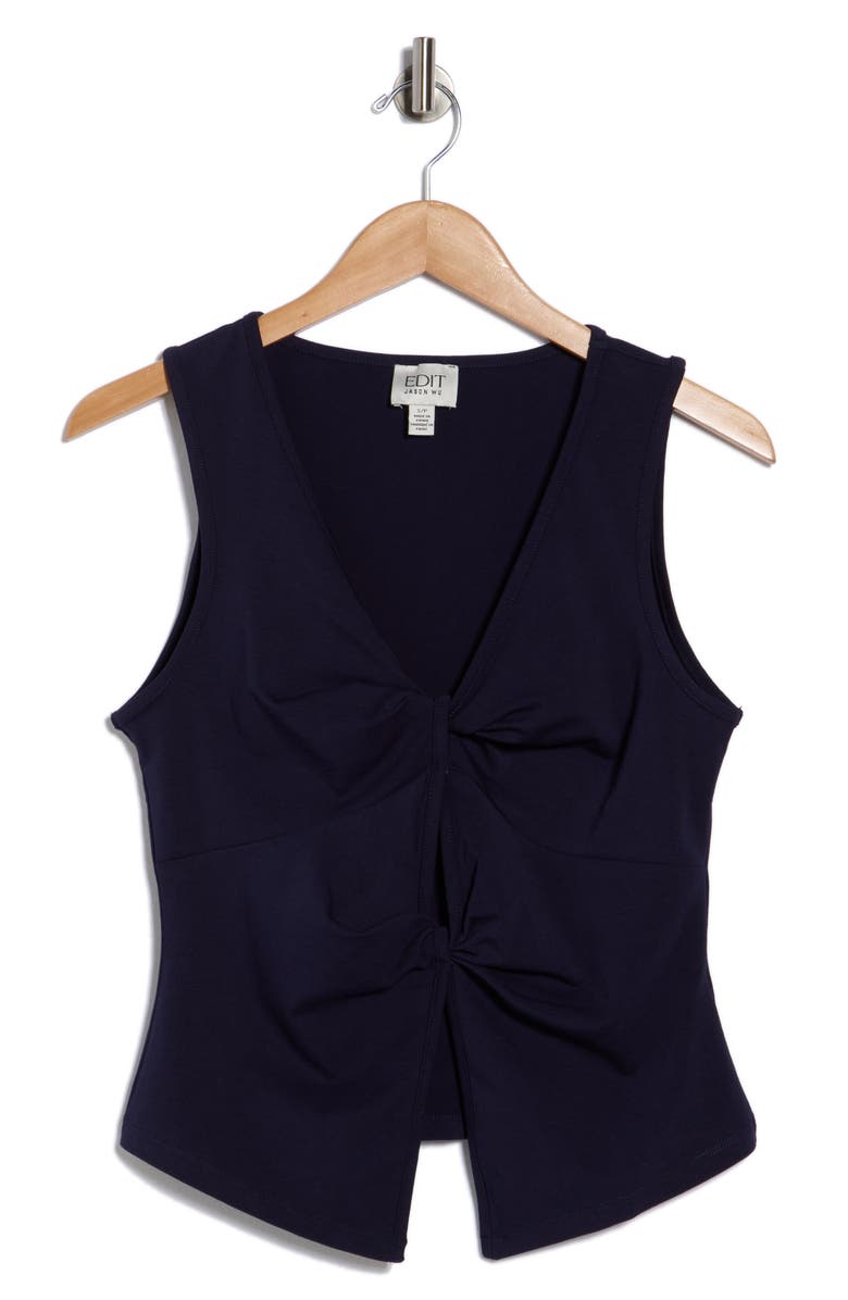 EDIT by JASON WU Front Tie Flyaway Top, Main, color, Navy