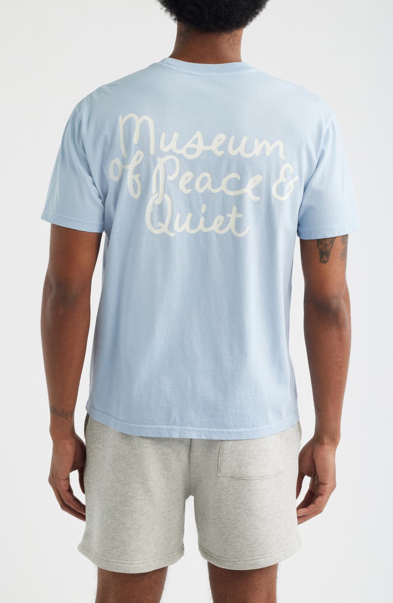 Museum of Peace & Quiet Scribble Cotton Graphic T-Shirt, Alternate, color, Baby Blue