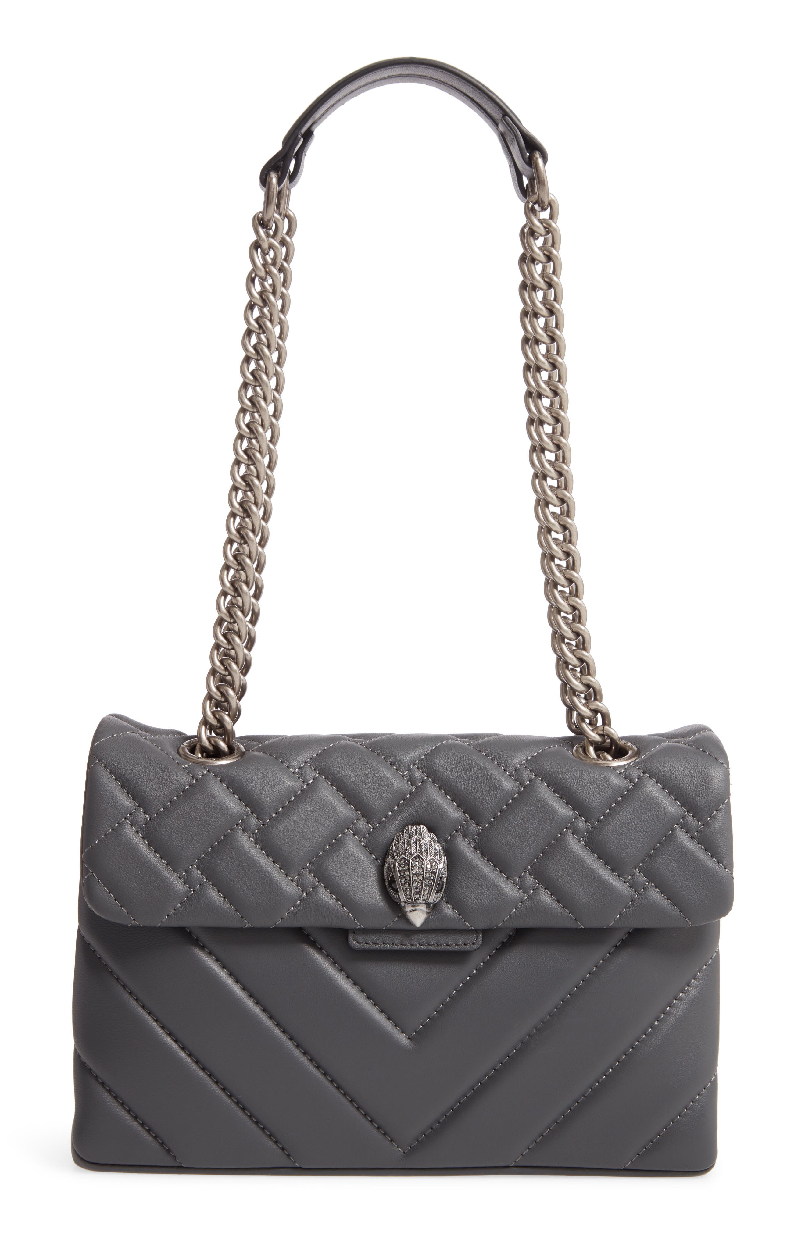 Kurt Geiger London Kensington X Quilted Leather Shoulder Bag, Main, color, 