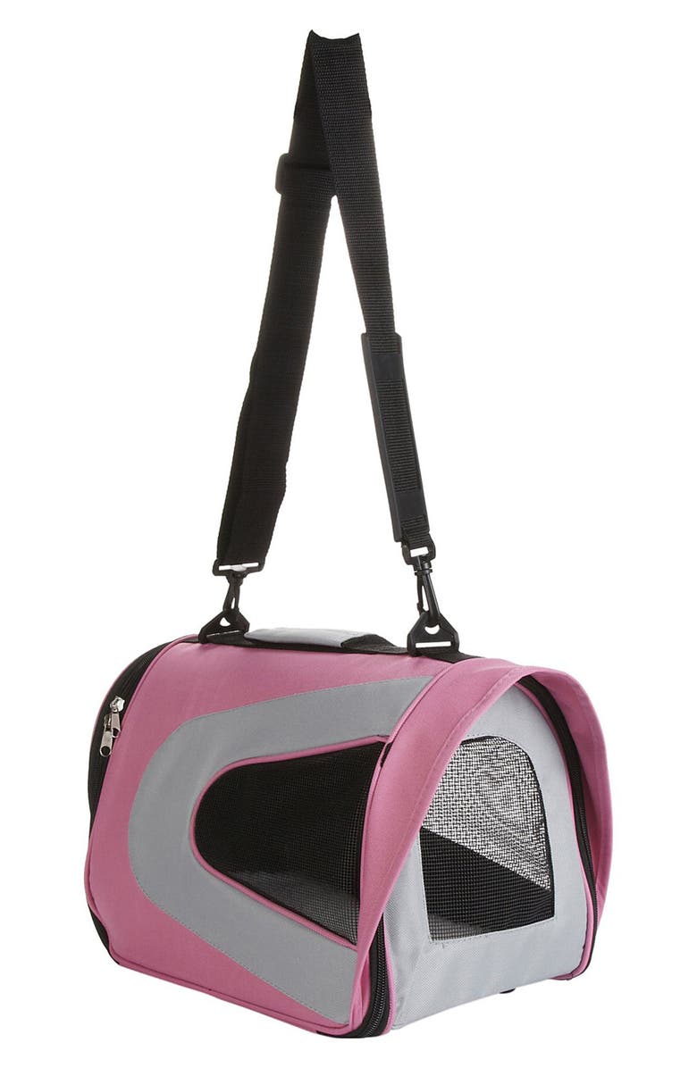 PET LIFE Airline Approved Folding Zippered Dog Carrier - Large, Alternate, color, 