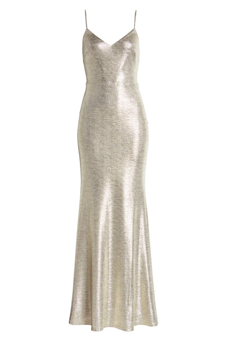 Came to Stun Mermaid Maxi Dress, Alternate, color, LIGHT GOLD