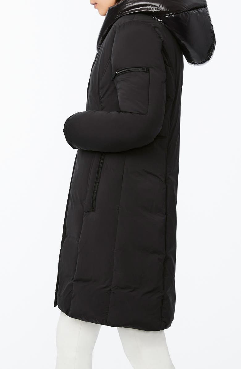 Bernardo Hooded Puffer Jacket with Bib, Alternate, color,