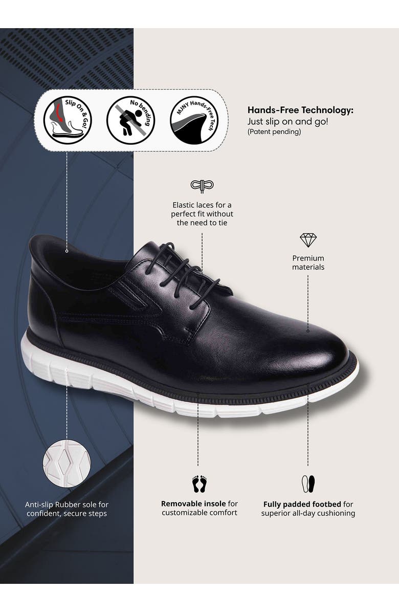 Marc Joseph New York Cloud Street Plain Toe Casual Oxford, Alternate, color, Black