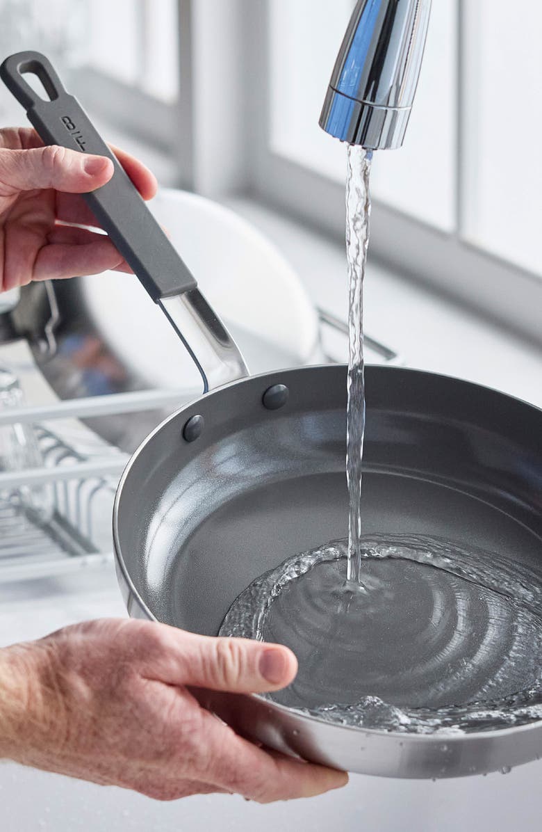 GreenPan x Bobby Flay Professional Ceramic Nonstick 13-Piece Cookware Set, Alternate, color, Stainless Steel