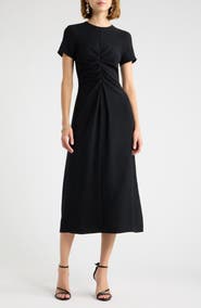 Chelsea28 Ruched Front Midi Dress