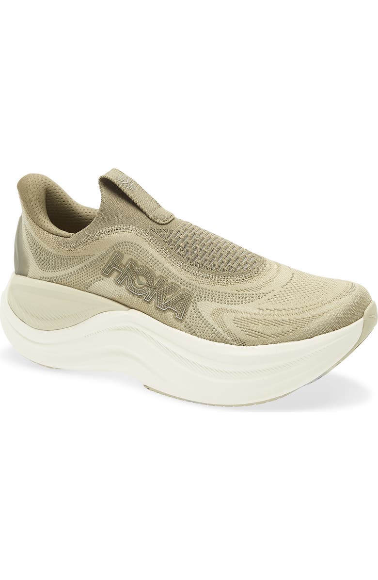 HOKA Skyward Laceless Recovery Sneaker, Main, color, Grassland / Wild Mushroom