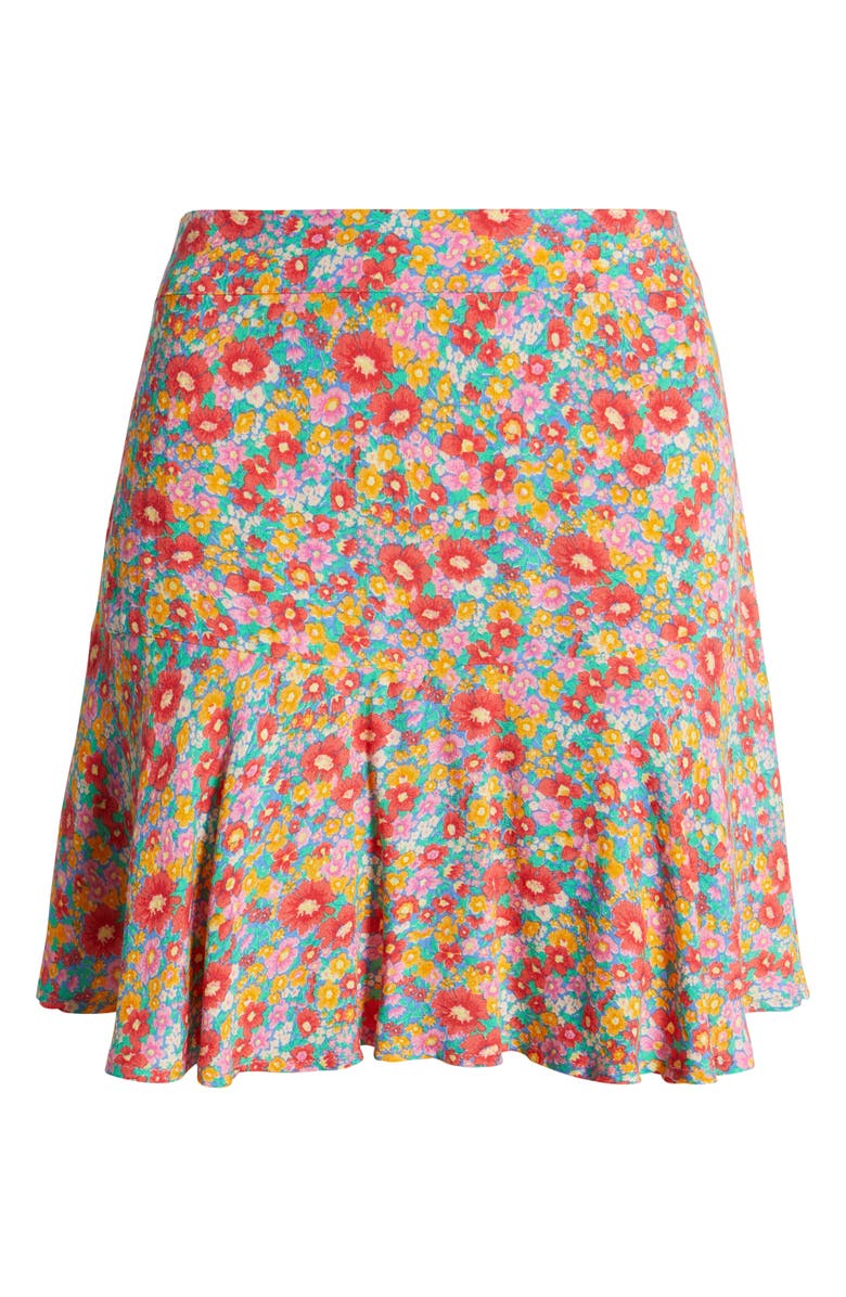 Rip Curl Las Dalias Floral Skort, Alternate, color, Blue Multi