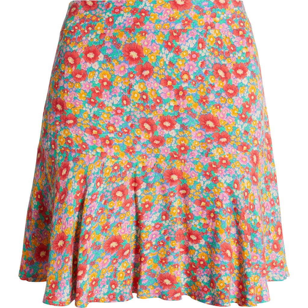Rip Curl Las Dalias Floral Skort In Blue Multi