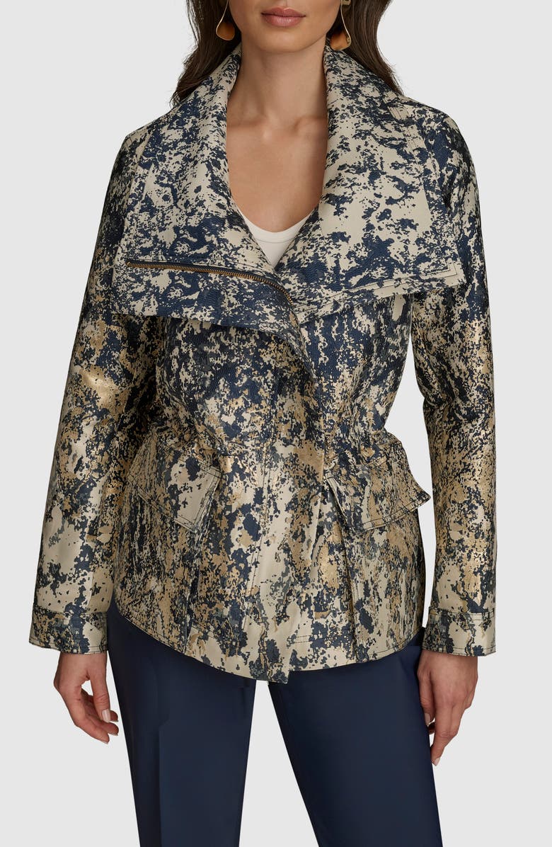 Donna Karan New York Metallic Jacquard Jacket, Main, color, 