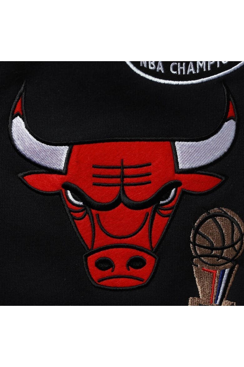 Men's Mitchell & Ness Black Chicago Bulls Champs City Fleece Jogger Pants, Alternate, color, Black