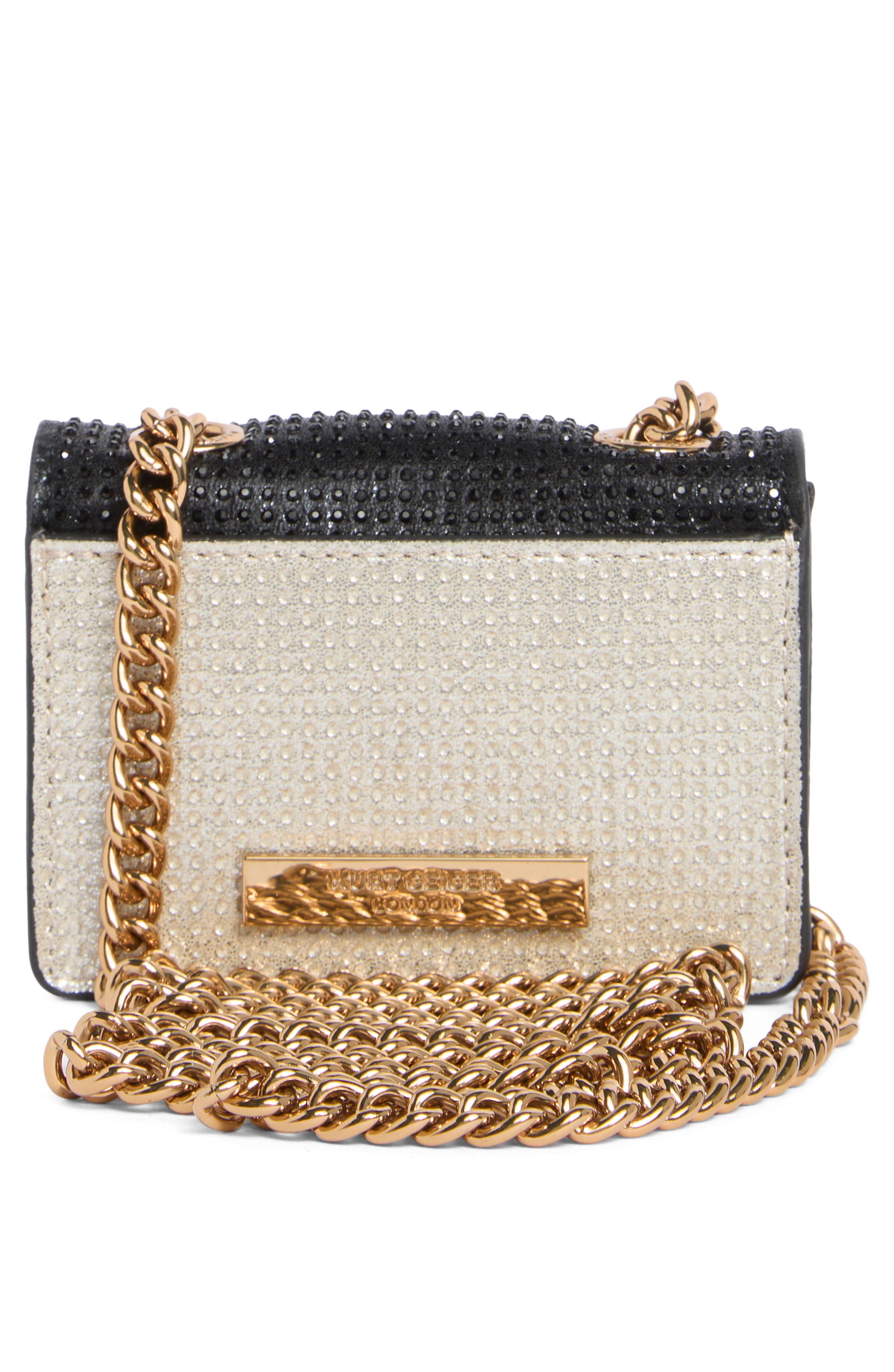 Kurt Geiger London Micro Kensington Crossbody Bag, Alternate, color, Black