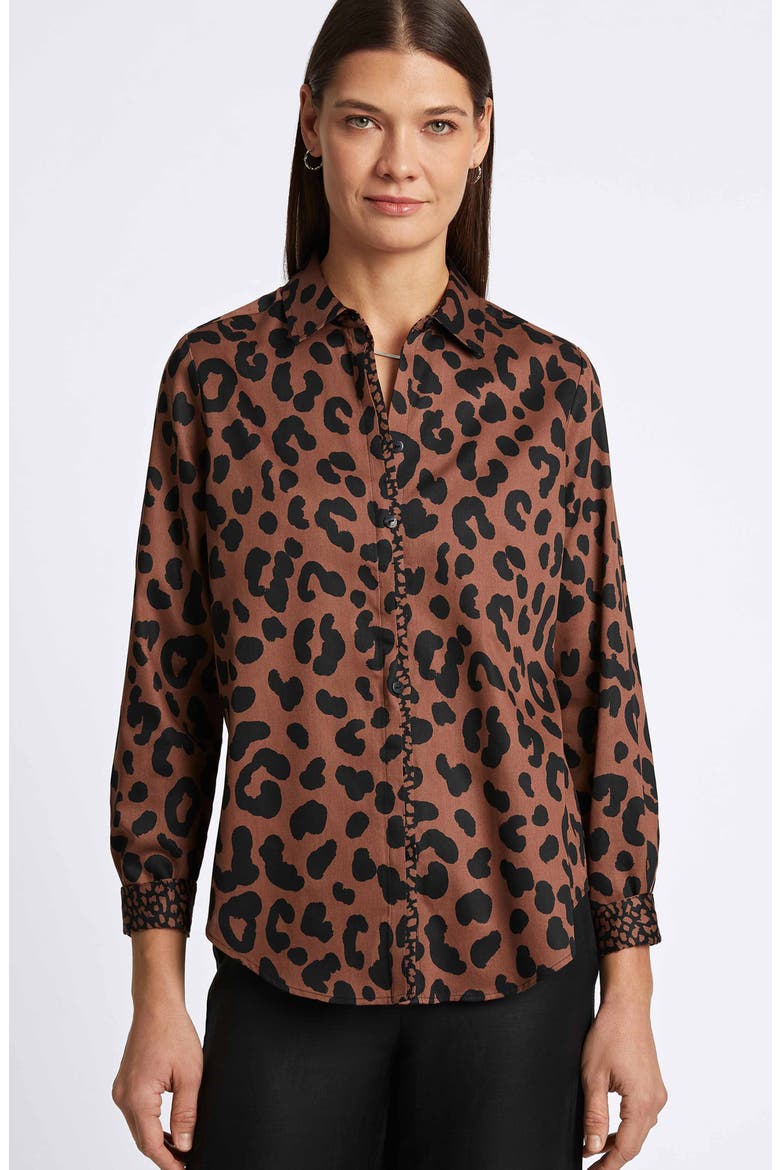 Cheetah Print Shirt, Alternate, color, MACCHIATO/BLACK