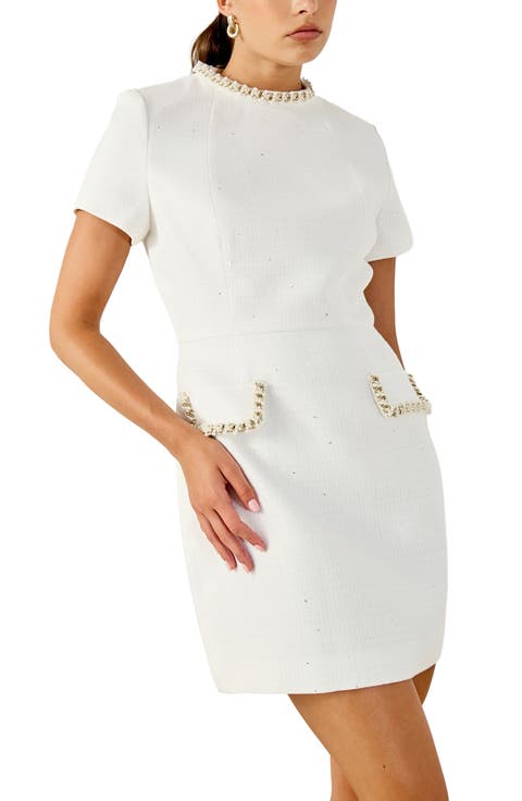 Beaded Chain Minidress