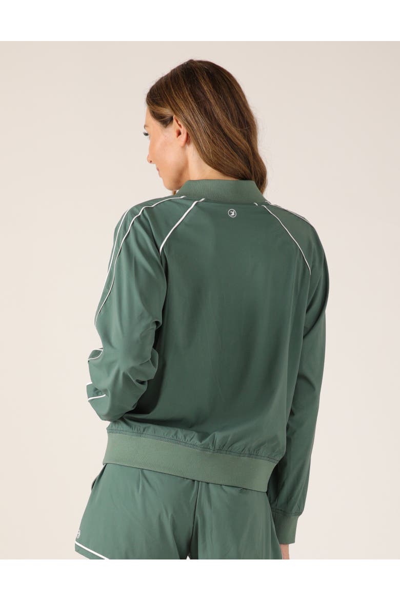 Track Mode Jacket, Alternate, color, Smoky Basil/White