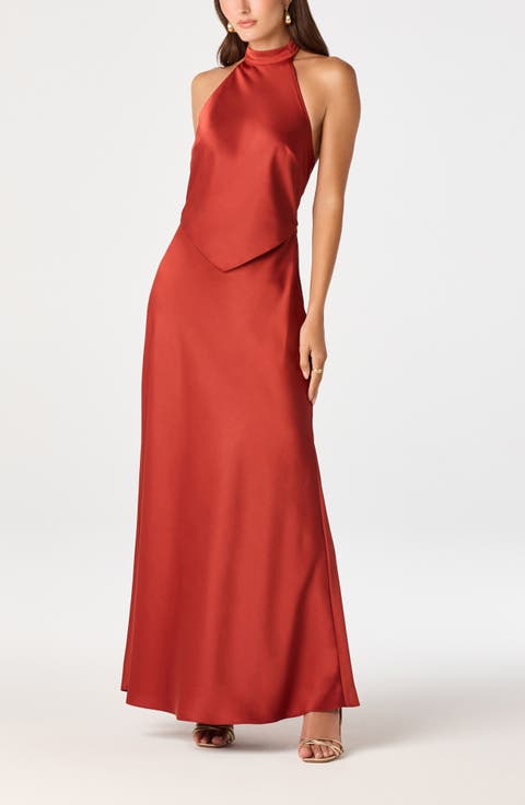 Viridiana Halter Neck Gown