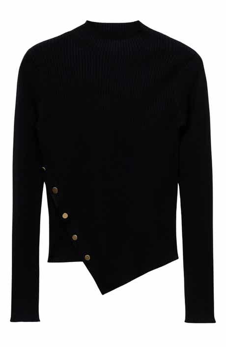 MANGO Asymmetric Sweater with Buttons