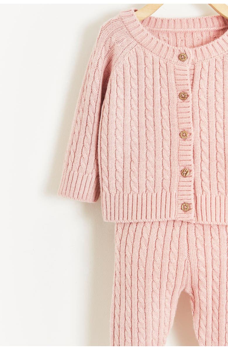 Babycottons Premium Blake Sweater Set For Infant, Alternate, color, Pink