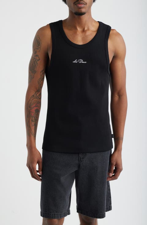 Arthur Logo Embroidered Rib Tank