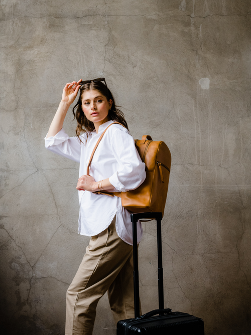 Able Alem Backpack In Cognac