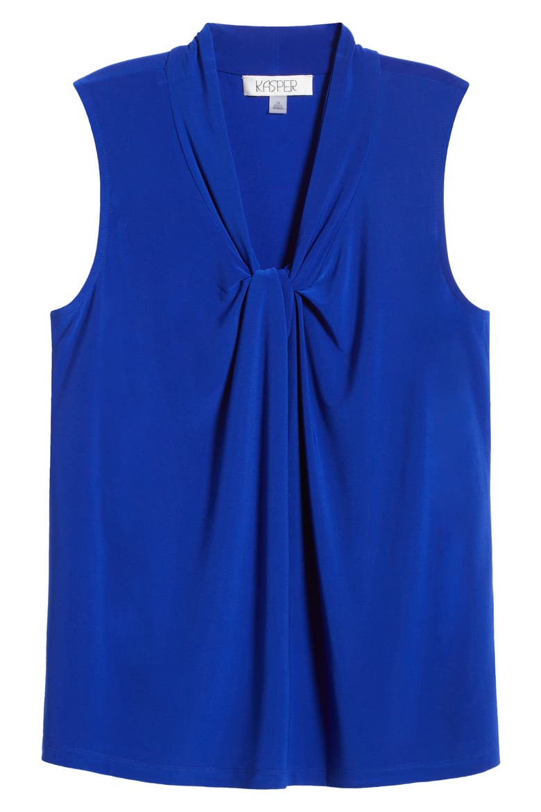 Twist Neck Sleeveless Top, Alternate, color, ROYAL SIGNATURE