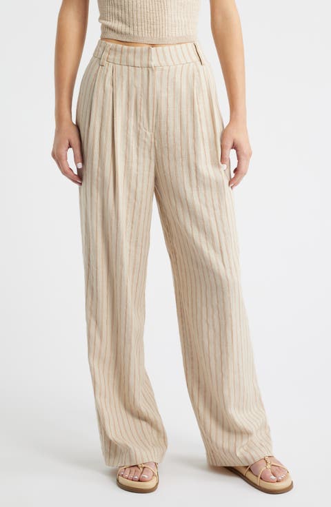 Stripe Wide Leg Pants