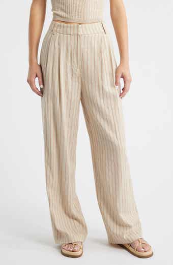 Topshop Stripe Wide Leg Pants