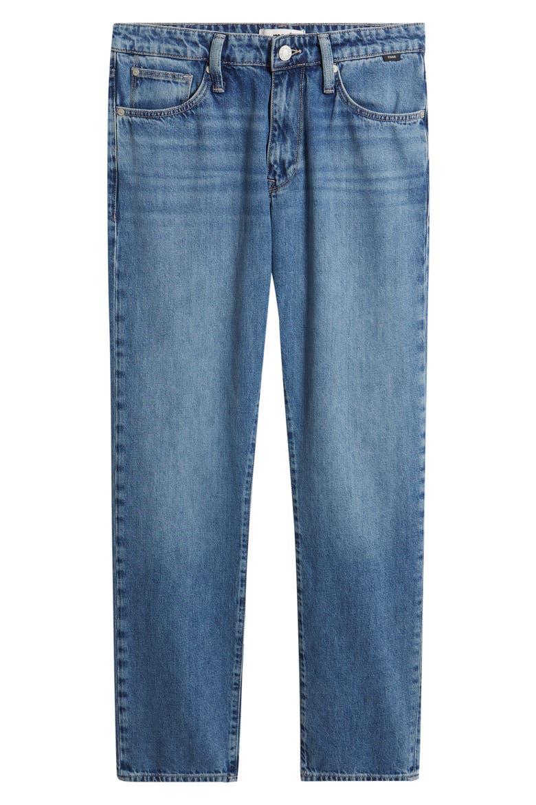 Zach Straight Leg Cotton & Linen Jeans, Alternate, color, MID LINEN DENIM