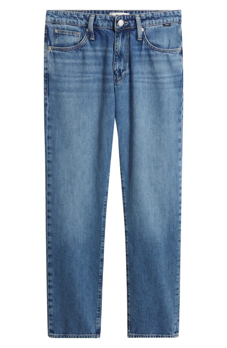 Mavi Jeans Zach Straight Leg Cotton & Linen Jeans, Alternate, color, Mid Linen Denim