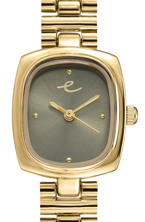 Ettika Square Dial Bracelet Watch, 20mm X 23mm In Gold