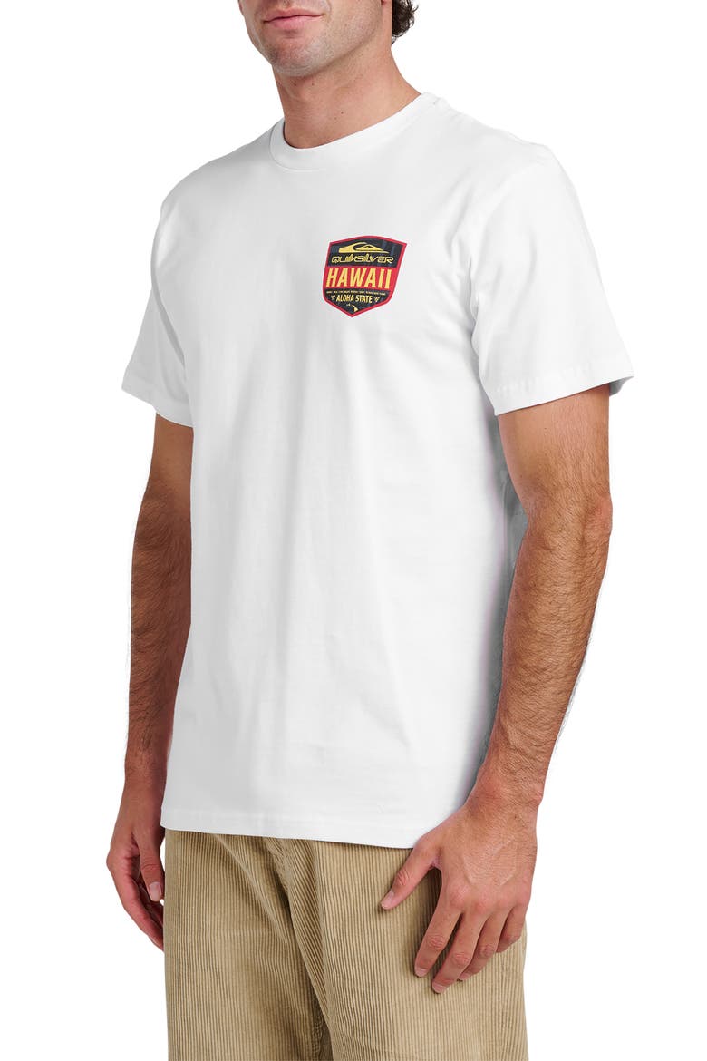 HI Shield Cotton Graphic T-Shirt, Alternate, color, WHITE