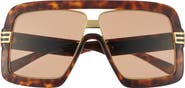 Gucci 60mm Aviator Sunglasses