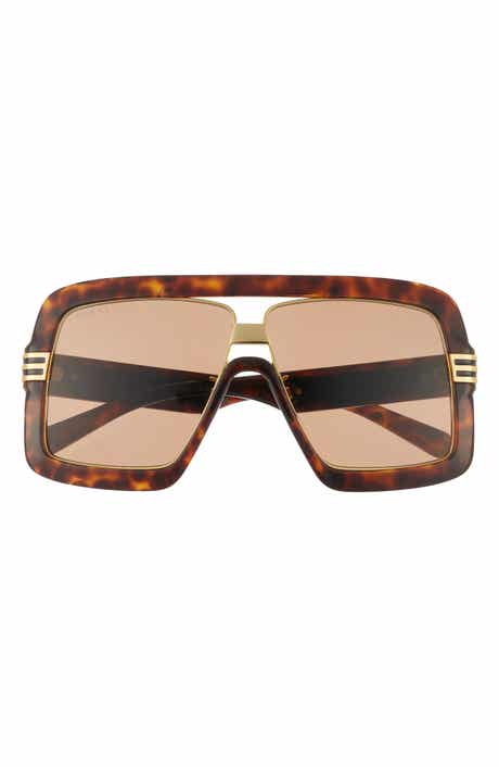 Gucci 60mm Aviator Sunglasses